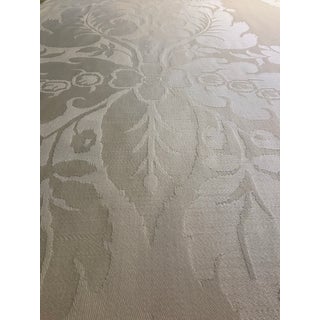 25 Yards of Wool Damask Fabric in Cream, 1990s For Sale