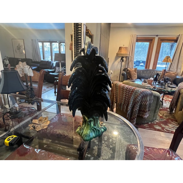 Armando Poggi - Oversized Ceramic Rooster With Vibrant Polychrome Glaze For Sale - Image 12 of 14