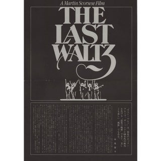 The Last Waltz 1978 Japanese Program For Sale