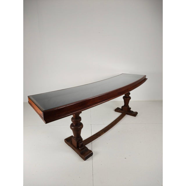 Curved Oak Museum Display Cabinet, 1940s-1950s For Sale - Image 10 of 10