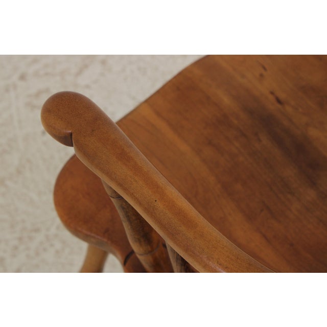Stickley Cherry Windsor Style Spindle Back Armchair For Sale - Image 10 of 16