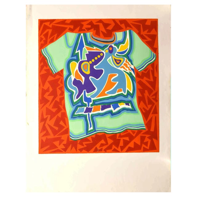 Leo Guida, Abstract Composition, Original Lithograph, 1970s For Sale