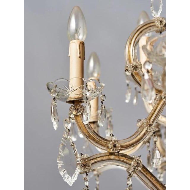 Larger Theresian Chandelier with Thirteen Bulbs For Sale - Image 9 of 10