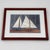 Paint Lin Webber Original Watercolor Painting "Boat Models" 1997 Framed Sailboats For Sale - Image 7 of 12