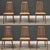 A set of six mid century modern Danish style dining chairs by Svegards Markayrd. Price is for the chairs shown in the...
