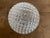 White Vintage Geometric Pressed Glass Flush Mount Ceiling Light, 1970s For Sale - Image 8 of 9