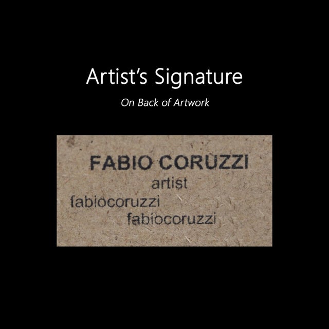 Flo - Colorful Figurative Painting on Paper Original Artwork by Fabio Coruzzi For Sale - Image 9 of 9