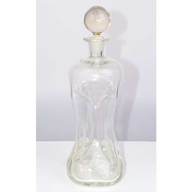Large Holmegaard Kluk Kluk Glass Decanter Chairish