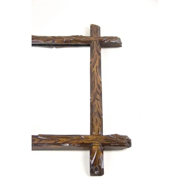 Austrian Black Forest Wall Mirror, 1880s For Sale - Image 10 of 17