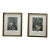 J. Pocker Nyc Framed Large Hand Colored Mezzotint Engraving Botanical Prints After Jon Van Huysum For Sale