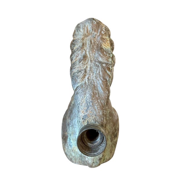 Late 20th Century Vintage Verdigris Patinated Bronze / Brass Squirrel Sculptural Lawn / Garden Sprinkler For Sale - Image 5 of 8