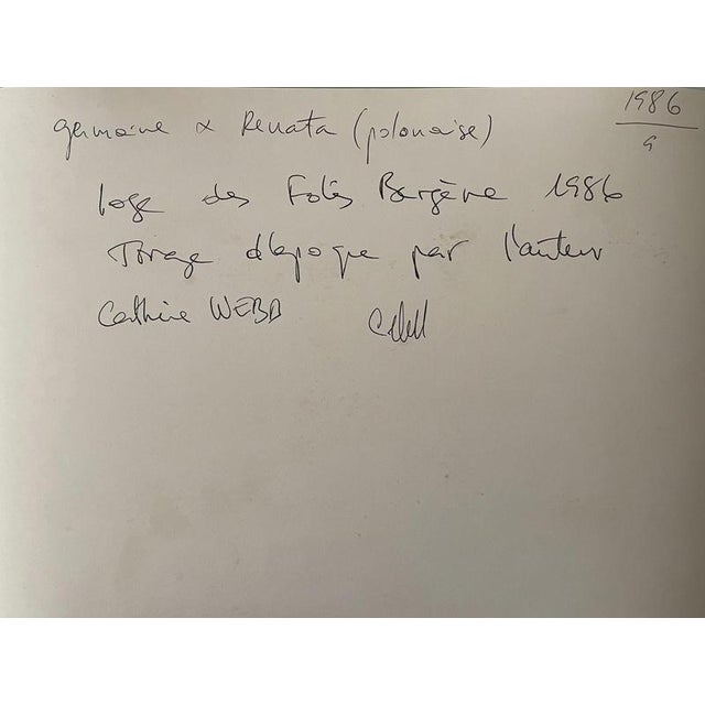 Catherine Webb, Germaine x Renata, 1986, RC Silver Gelatin Print For Sale - Image 4 of 6