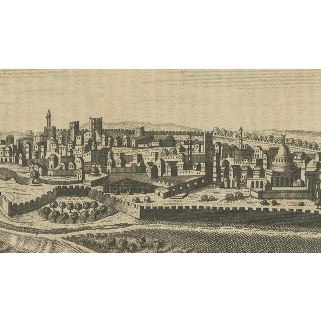 Antique Engraved View of Jerusalem from Millar, 1760s For Sale - Image 9 of 11