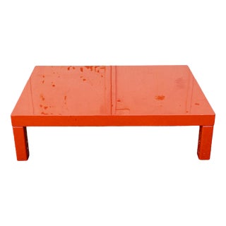 Orange Coffee Table, Italy, 1970s For Sale