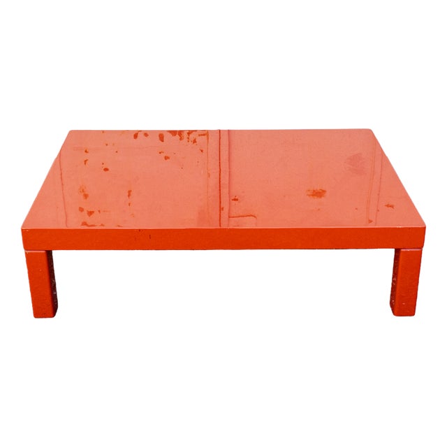 Orange Coffee Table, Italy, 1970s For Sale
