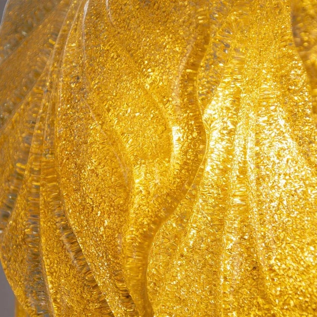 Suspension Chandelier with Murano Glass Leaves, Italy, 1990s For Sale - Image 11 of 12