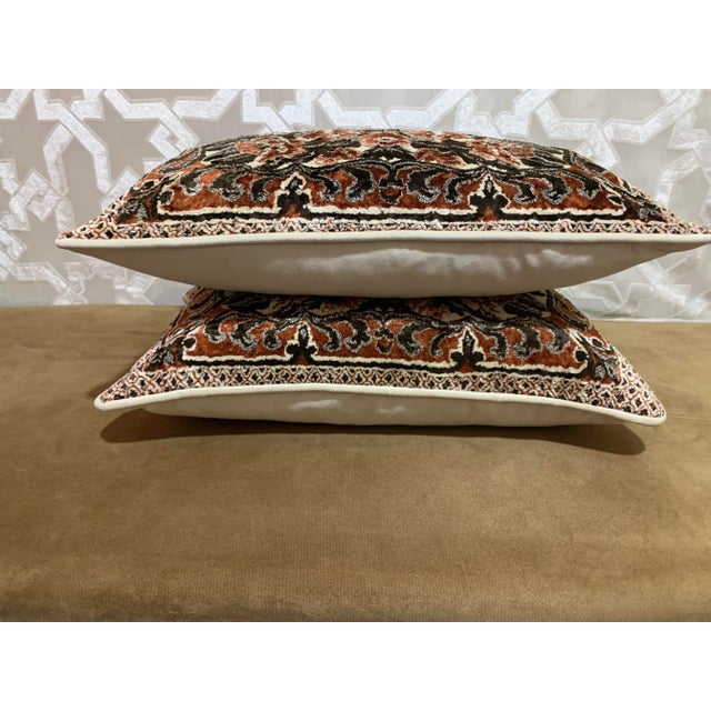 Boho Chic Late 20th Century Re-Designed and Hand-Engineered Pillows- Set of 2 For Sale - Image 3 of 8