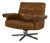 Brown Leather DS-31 Swivel Lounge Chair from de Sede, Switzerland, 1970s For Sale