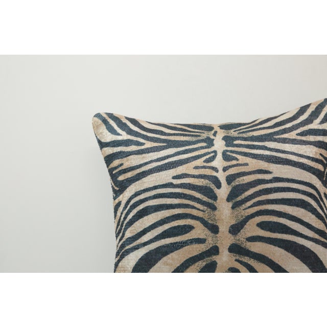 Contemporary Zebra Printed Throw Pillow Cover For Sale - Image 3 of 5