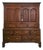 Antique English Georgian Oak Housekeepers Cupboard, Circa 1800 For Sale