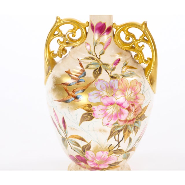 Mid 18th Century Antique Hand Painted / Gilt Decorated German Decorative Piece For Sale - Image 5 of 11