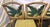 Vintage McGuire Style Rattan Wrapped Dining Chairs With Banana Leaf Back Detail- Set of 6 For Sale - Image 12 of 18