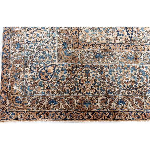 Early 20th Century One-of-a-kind Vintage Persian Kirman Carpet For Sale - Image 5 of 10