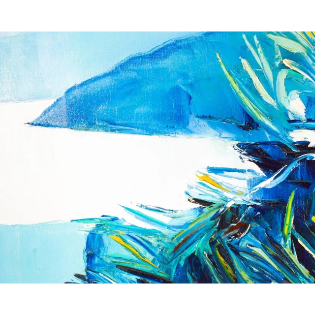 1980s 1981 Oil on Canvas Abstract Painting by Sidney Smiley For Sale - Image 5 of 8