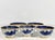 Ceramic 18th Century Chinese Export Blue & White Tea Bowls and Underplates With English Clobbering - Set of 5 For Sale - Image 7 of 13