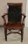 Art Nouveau French Art Nouveau Walnut Office Desk Arm Chair For Sale - Image 3 of 10