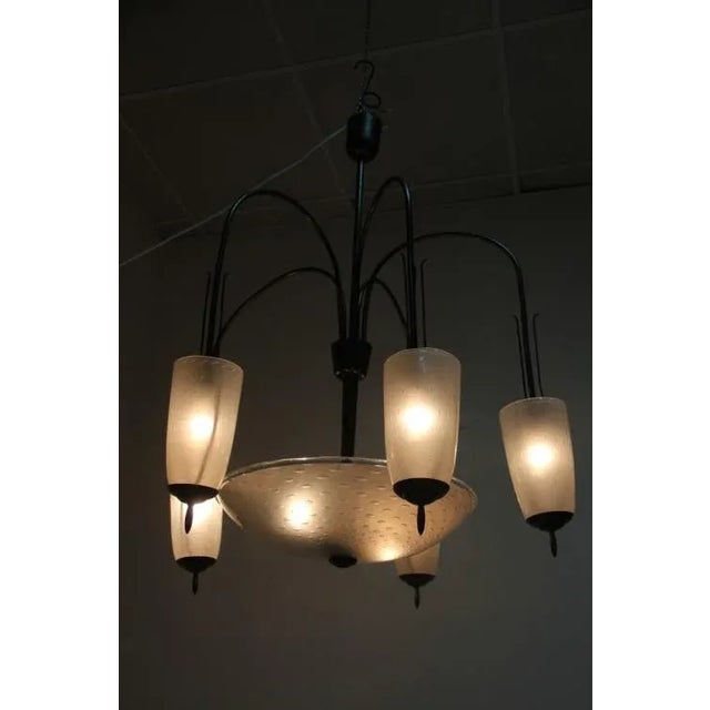 Murano Glass Chandelier, 1950s For Sale - Image 14 of 18