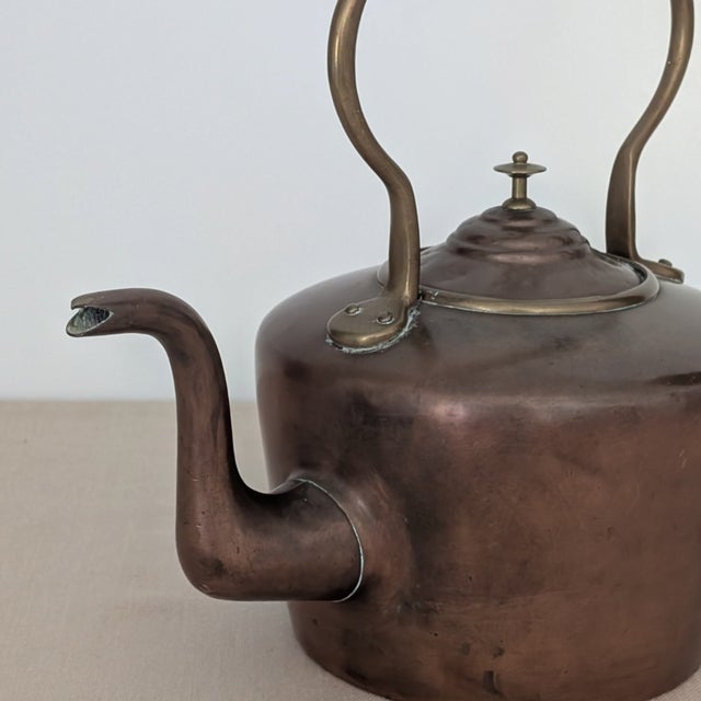 Metal 19th Century English Copper Kettle For Sale - Image 7 of 10