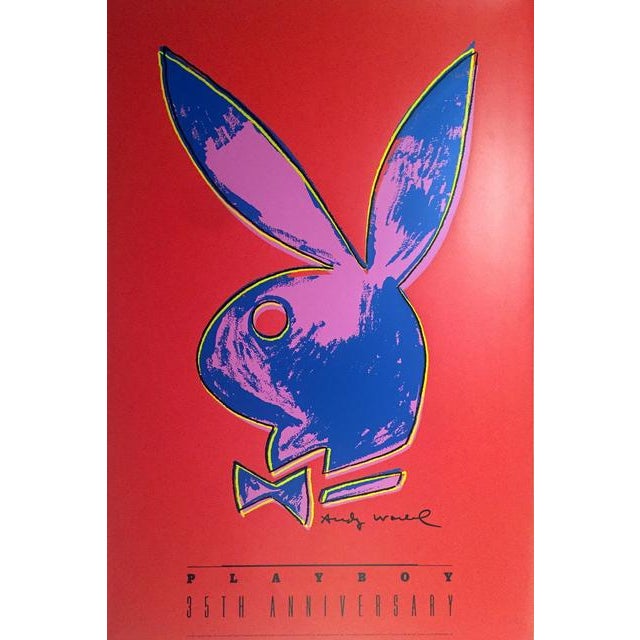 Andy Warhol Andy Warhol American, 1928–1987 Andy Warhol Playboy 35th Anniversary Poster Original Print, 1989 For Sale - Image 4 of 7