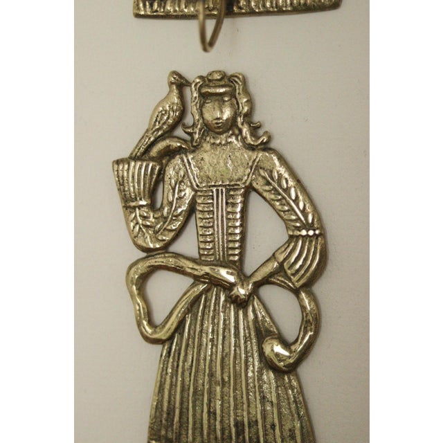 Metal Mid-Century Brass Danish Sconces, Set of 2 For Sale - Image 7 of 11
