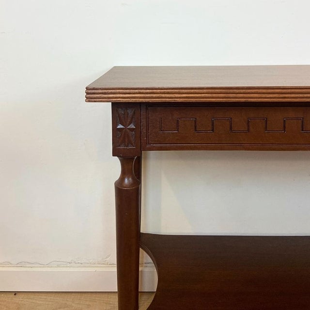 Wood Neoclassical Style Console Table, 1970s For Sale - Image 7 of 9