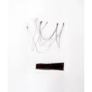"Mea Culpa #21" Contemporary Original Minimalist Abstract Oil Pastel Drawing For Sale