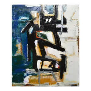 Yamil O. Cardenas Multi-Color Abstract Painting in Acrylic on Canvas 2019