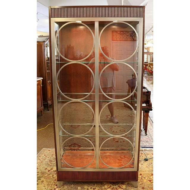 Pair of Ethan Allen Avenue Collection Modern Contemporary China Display