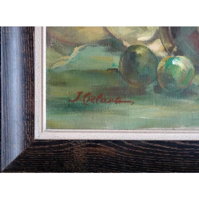 Modern Janis Cielavs, Still Life with Roses, 1970s, Oil on Canvas For Sale - Image 3 of 8