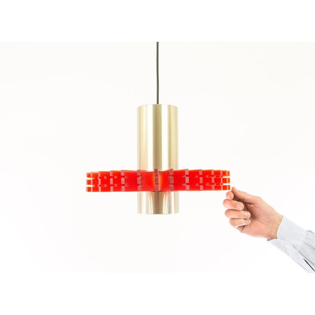 Red Red Priest Collar Pendant by Claus Bolby for Cebo Industri, 1960s For Sale - Image 8 of 9