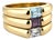 14k Yellow Gold Three Ring Set, Size 7 For Sale