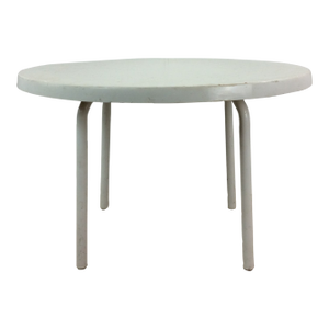 Mid Century Outdoor Patio Cocktail Table With Fiberglass Top