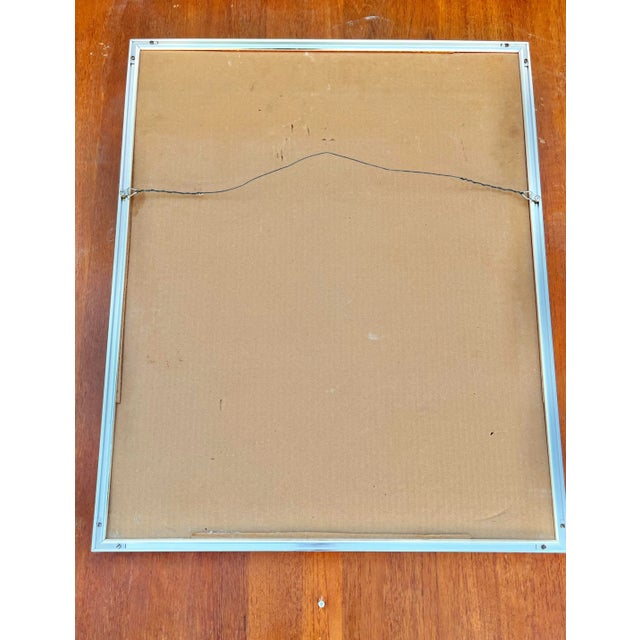 Vintage Michel Granger "Editions Marque" Framed Foil Print Poster. For Sale - Image 12 of 13