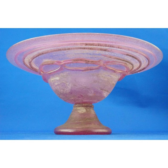 Mid-Century Modern Iridescent Pink Murano Glass Vase from Seguso, 1900s For Sale - Image 3 of 18