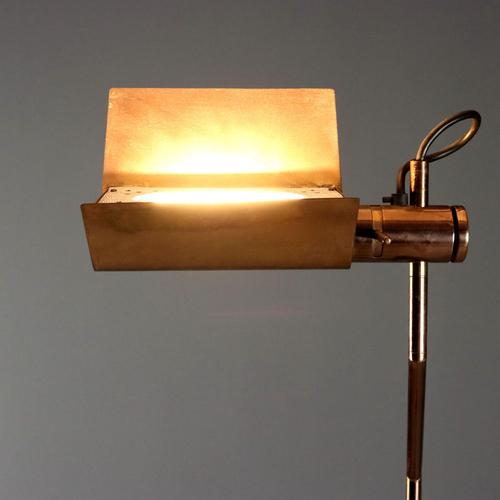 Gilt Floor Lamp, 1980s For Sale - Image 4 of 11
