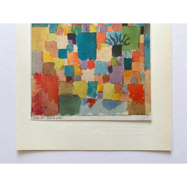 Paper Paul Klee Vintage 1967 First Edition Modernist Lithograph Print " Southern Tunisian Garden " 1919 For Sale - Image 7 of 9