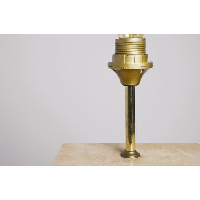 Mid-Century Modern Art Deco Italian Geometric Marble Table Lamp, 1980s For Sale - Image 13 of 18