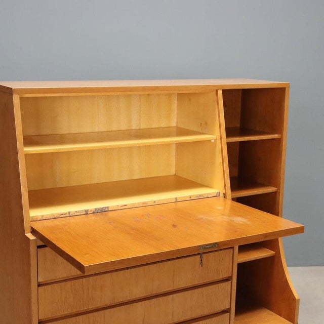 Maple Furniture with Drop-Leaf Shelf, 1960s For Sale - Image 3 of 10