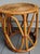 Mid 20th Century Mid Century Small Round Drum Bamboo Wicker Top Accent Table For Sale - Image 5 of 8
