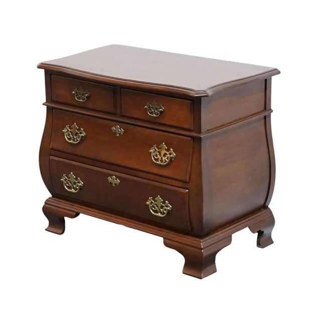 SUPERIOR FURNITURE Co. Solid Cherry Traditional Style 30" Bombe Chest Nightstand 25" High 30" Wide 17" Deep We specialize...